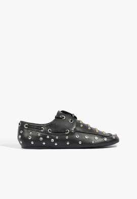 Mocassim Michaella Couro Preto