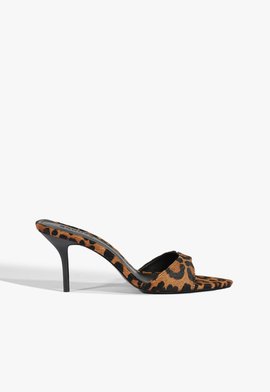 Tamanco Elodie Couro Animal Print