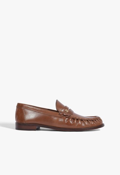 Mocassim Tyche Couro Marrom