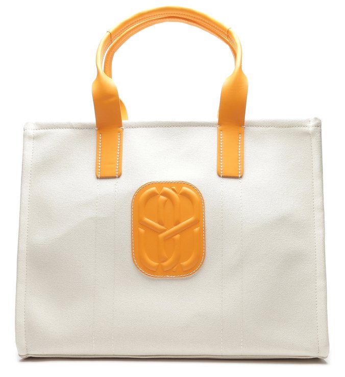 Shopping Bag The Weekender Bege E Laranja