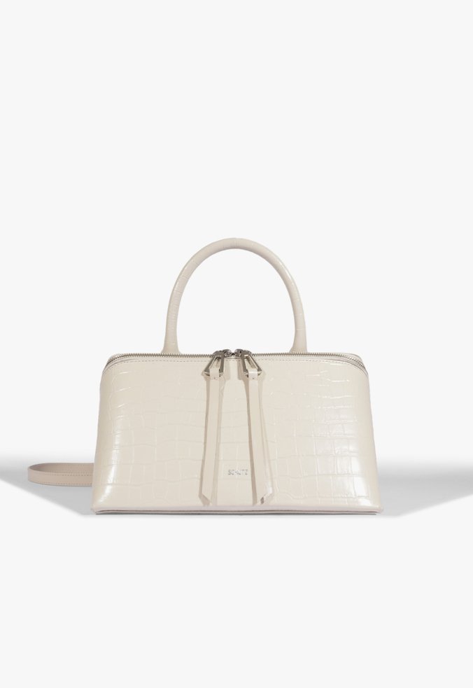 Bolsa Bowling Trix Pequena Couro Branca