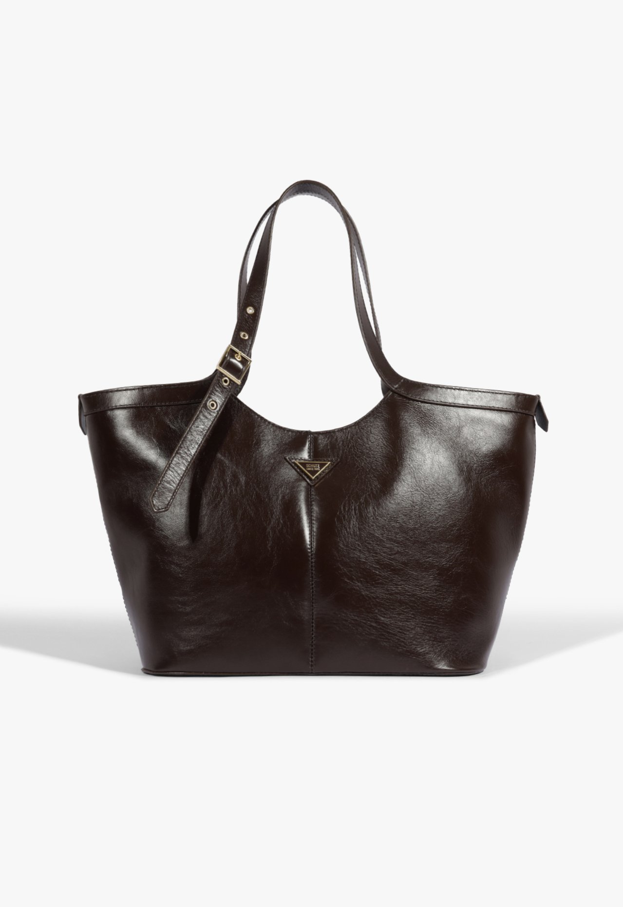 Vista 2 Bolsa Shopping Yani Grande Couro Schutz Schutz BR Preto Schutz BR Preto