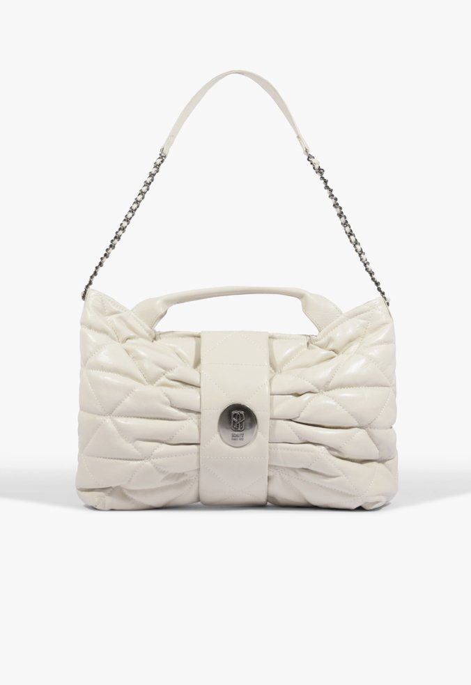 Bolsa Clutch Grande Lilly Couro Branco
