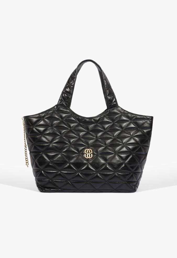 Bolsa Shopping Jamie Grande Couro Preta