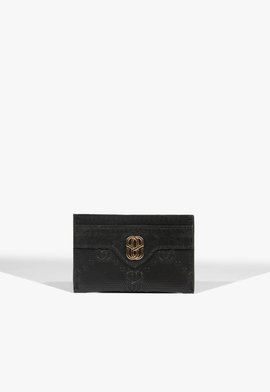 Porta Cart�es Couro Preto