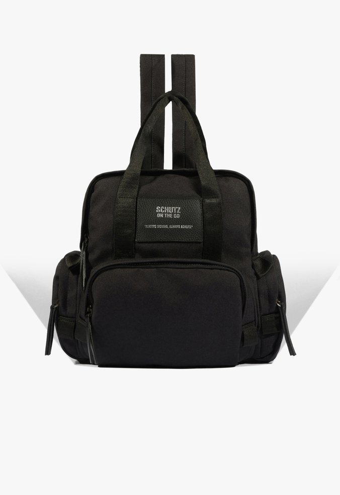 Mochila Schutz Travel Lona Preta