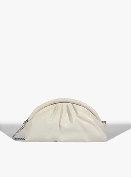 Bolsa Clutch Maxi Pouch Buzz Média Couro Branca