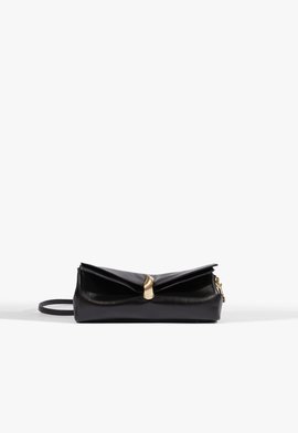 Bolsa Clutch Mary Pequena Couro Preta