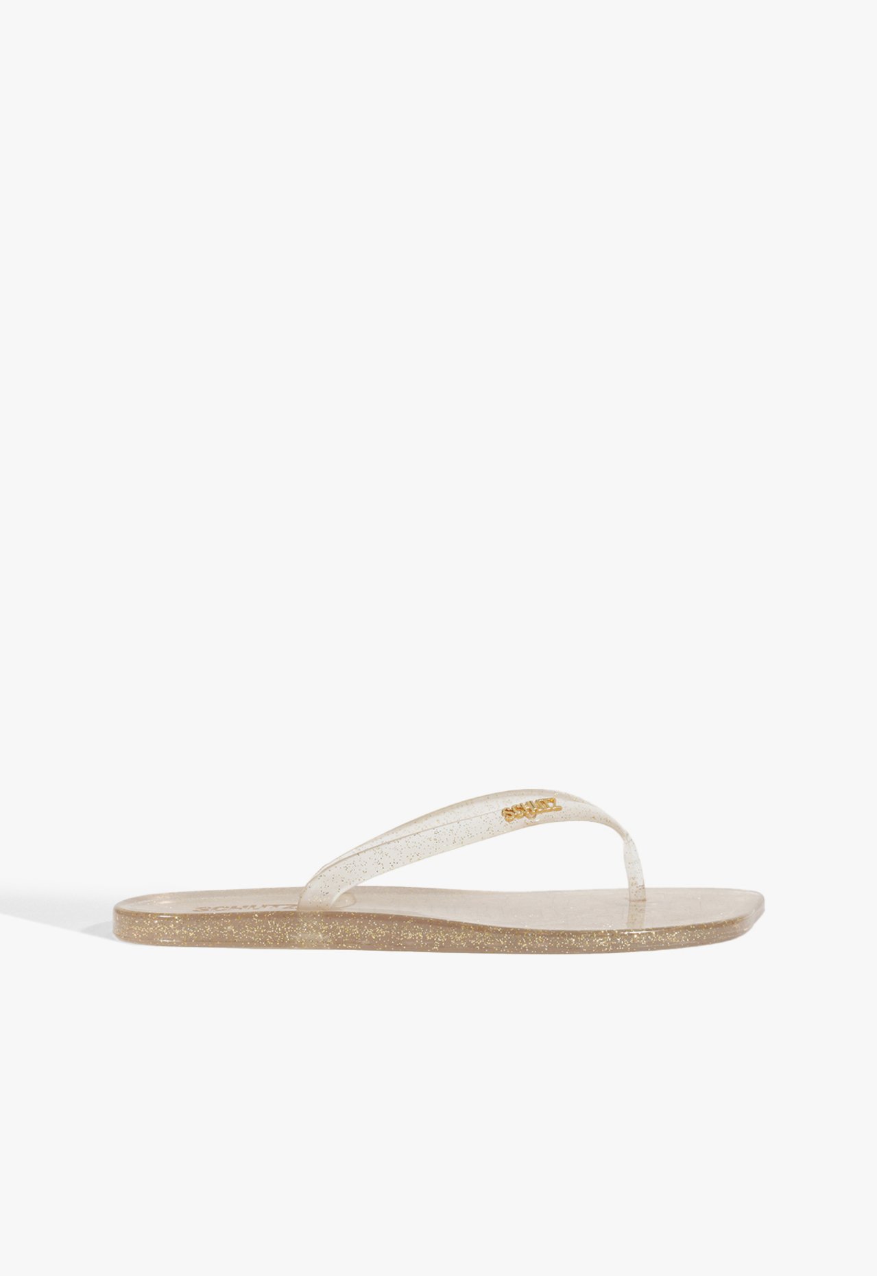 Chinelo Jelly Glitter Dourado | Schutz