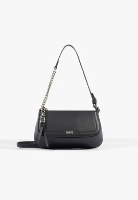 Bolsa Tiracolo Pequena Couro Tina Preta