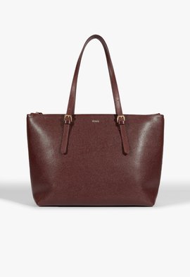 Bolsa Shopping Grande Sara Couro Vinho