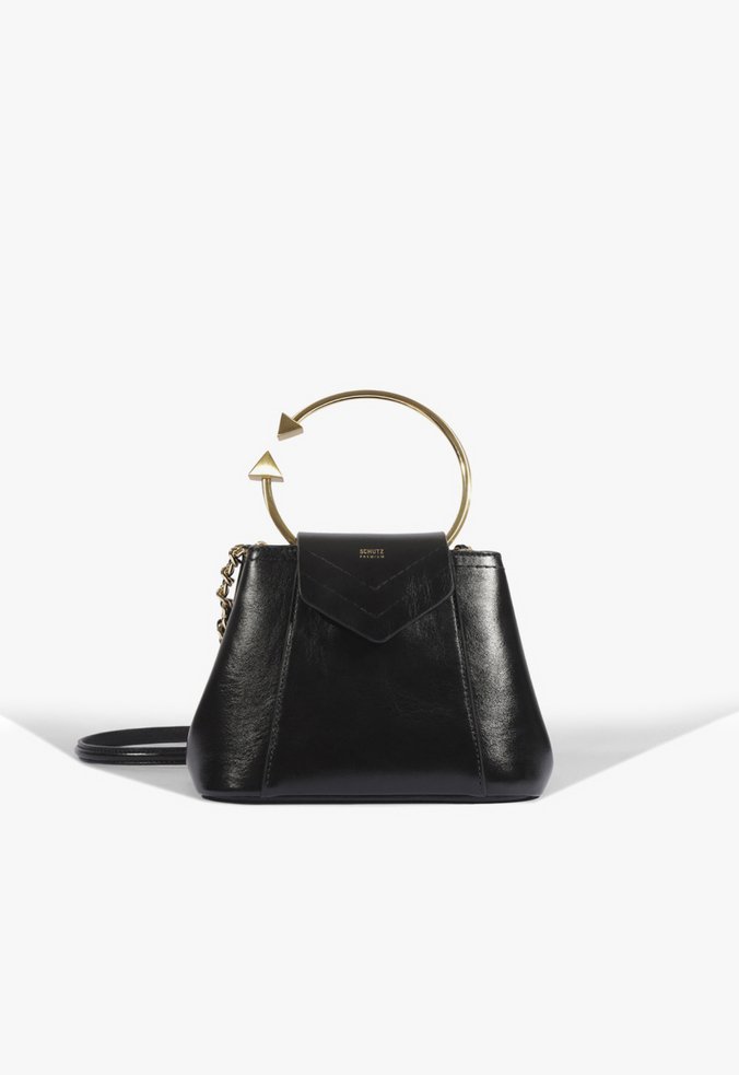 Bolsa Pequena Crossbody Lola Couro Preta