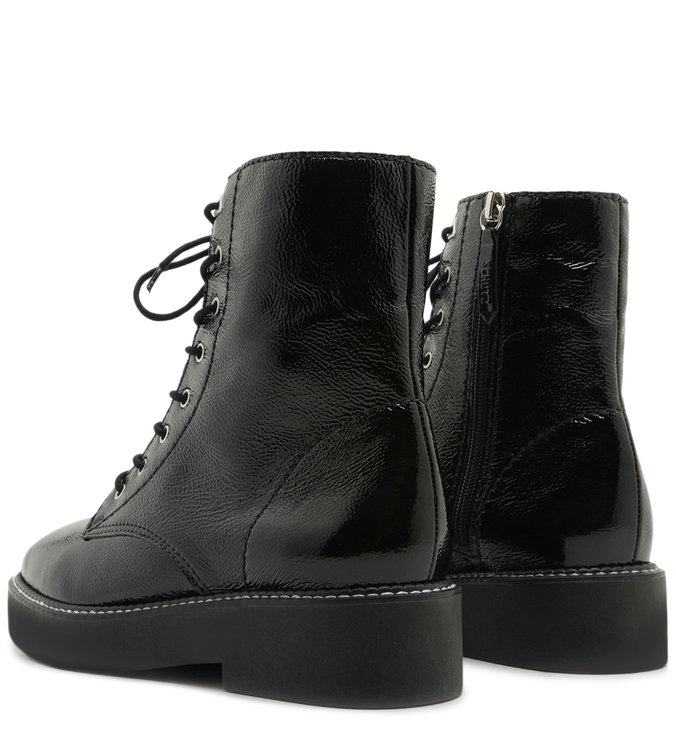 Bota Coturno Bold Verniz Preta Bota Coturno Bold Verniz Preta