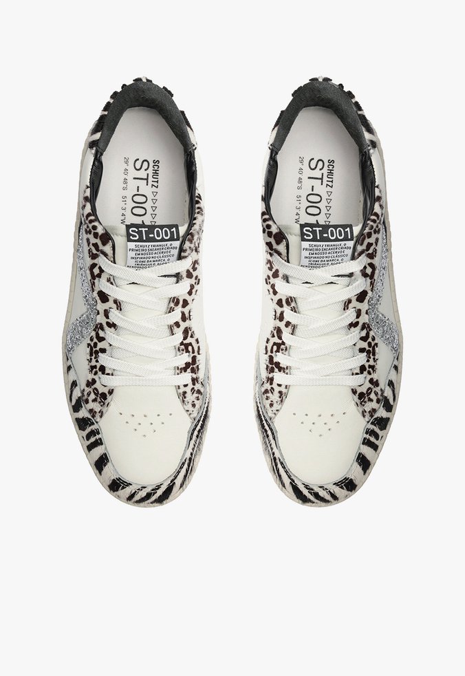 Tênis ST 001 Couro Glitter Zebra | Schutz