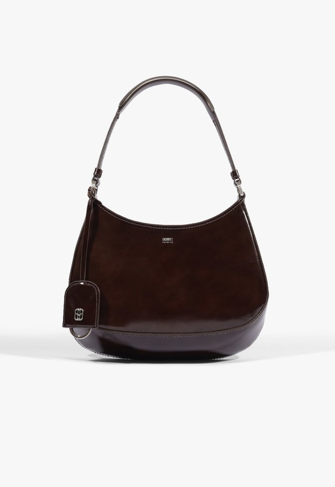 Bolsa Tiracolo Elly Média Couro Marrom