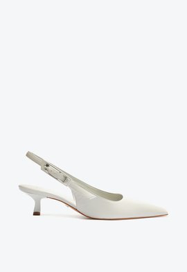Scarpin Ciara Couro Cinza
