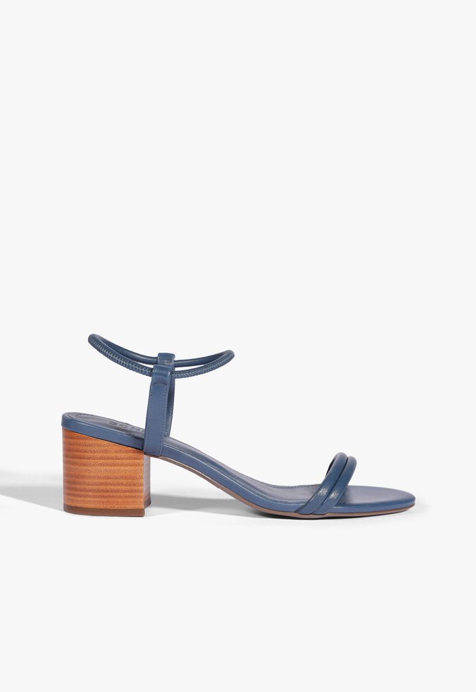 Sandália Gimenez Mid Couro Azul