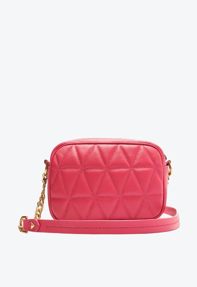 Bolsa Tiracolo 944 Couro Matelassê Pink Bolsa Tiracolo 944 Couro Matelassê Pink