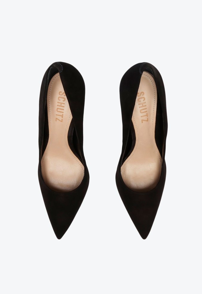 Sapato Scarpin Salto Nobuck Preto Sapato Scarpin Salto Nobuck Preto