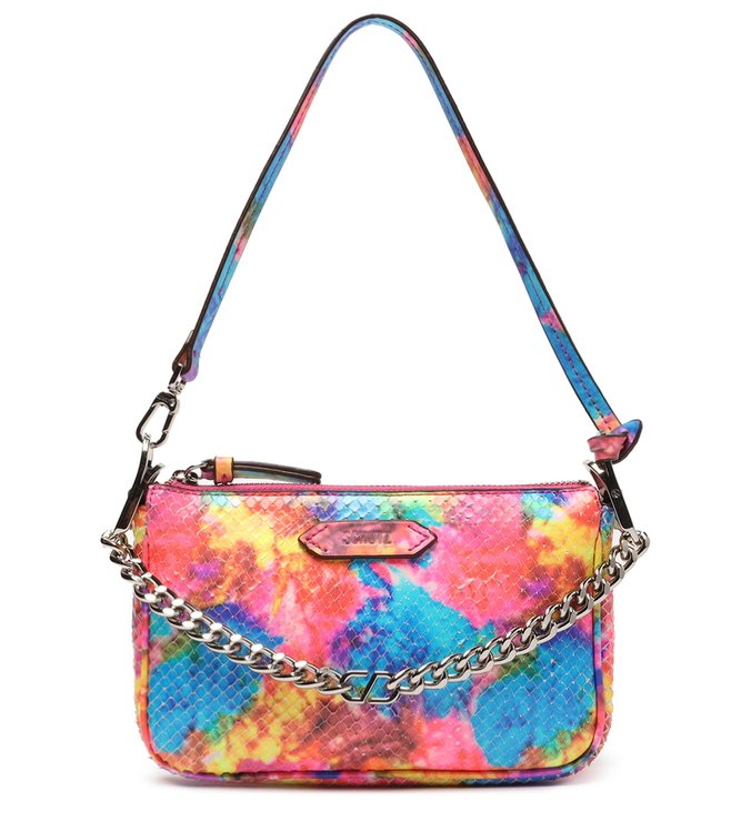 Bolsa Tiracolo Pequena Emmy Couro Estampa