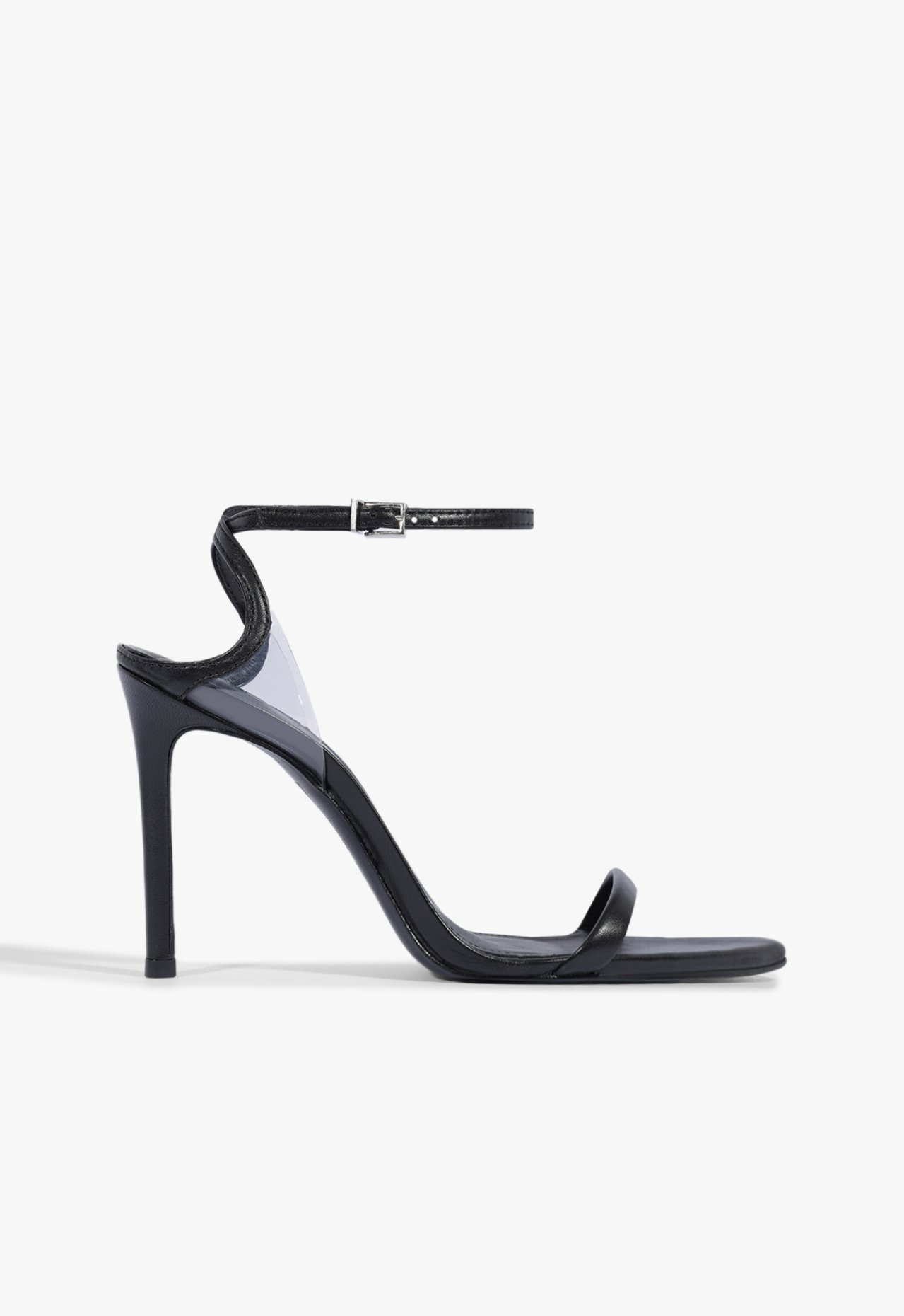 Sandália Salto Alto Skye Couro Preta | Schutz