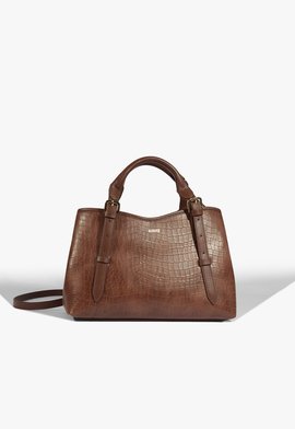Bolsa Tiracolo Maeve Croco Marrom