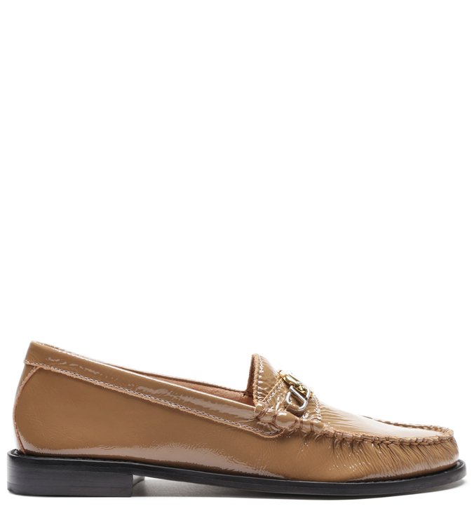 Mocassim Leather Verniz Caramel Mocassim Leather Verniz Caramel