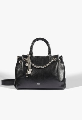 Bolsa Tote Robin Média Couro Preta