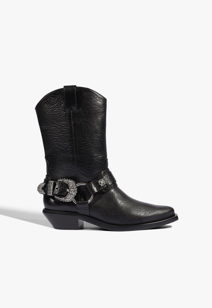 Bota Rarpher Tall Couro Preta