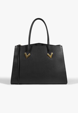 Bolsa Tote Maxi Tote Adele Grande Couro Preta