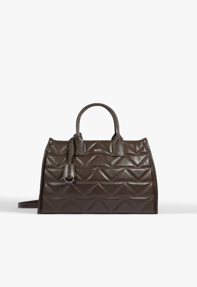 Bolsa Tote Paris Couro Marrom
