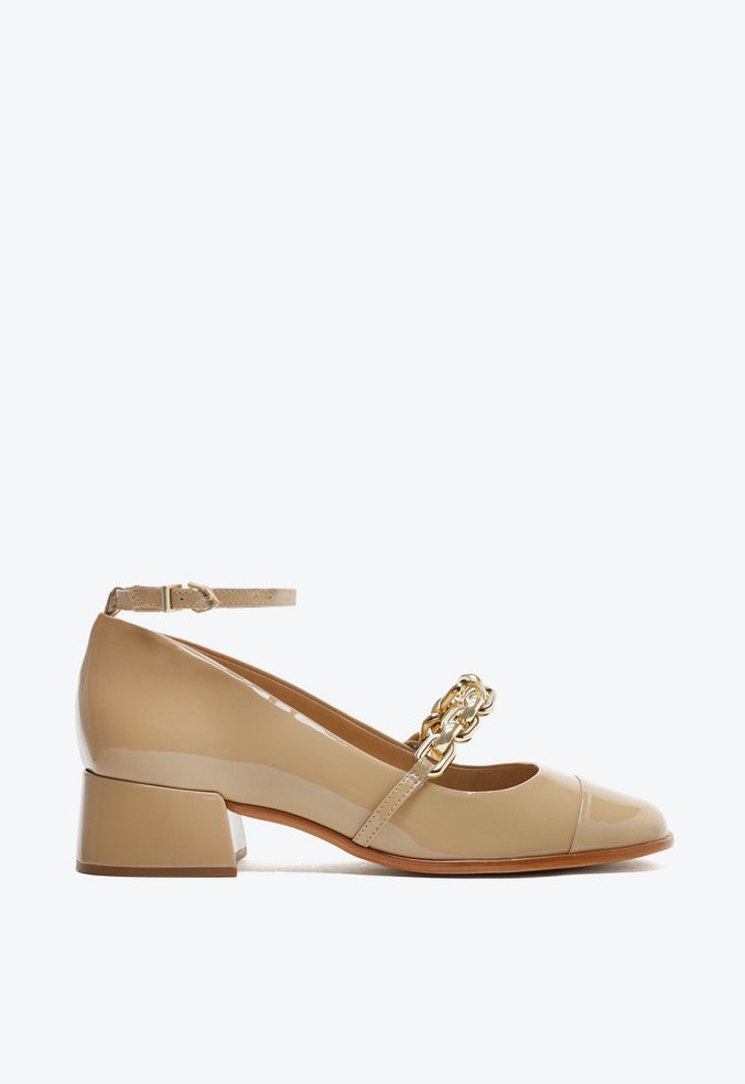 Sapato Boneca Dorothy Chain Bege