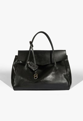 Bolsa Maxi Tote Stella Couro Preta