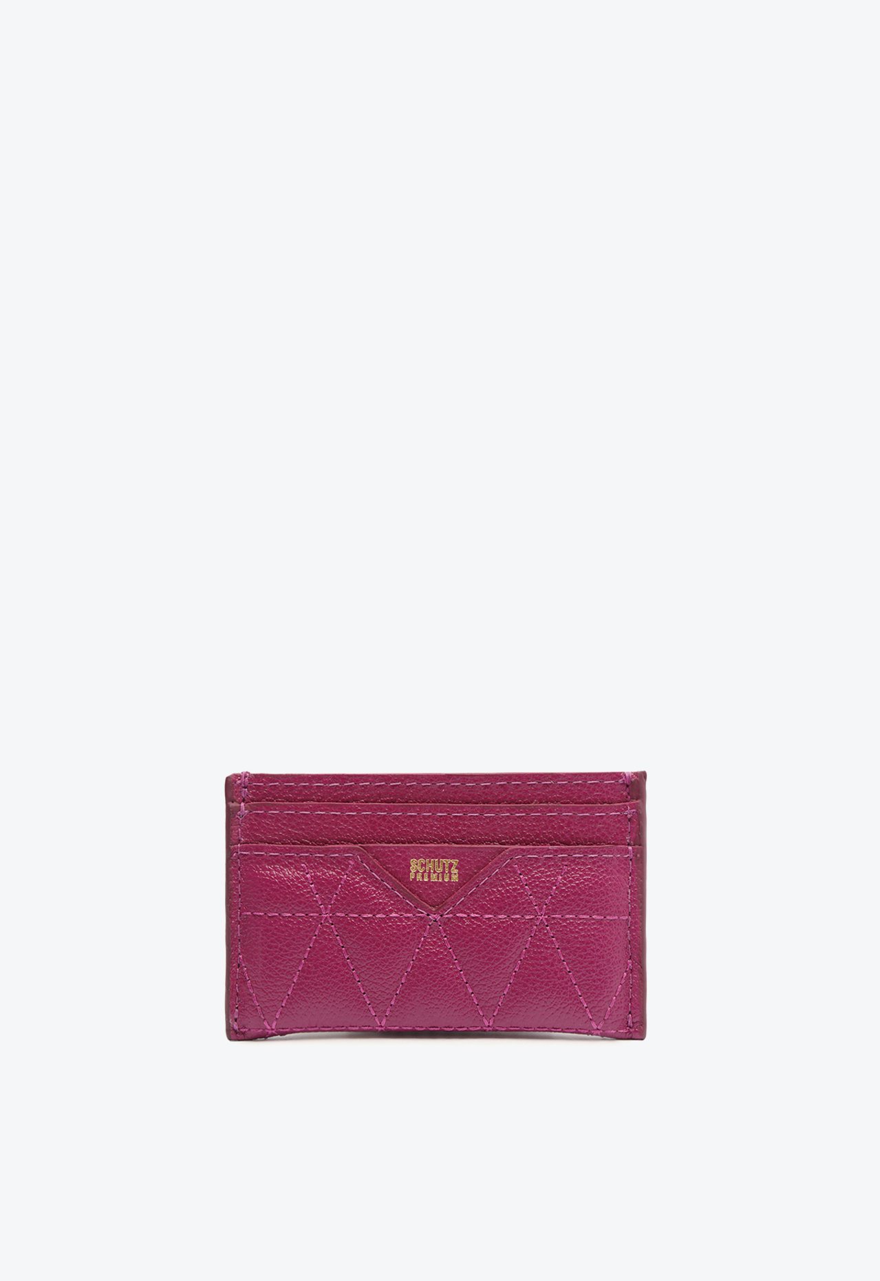 Porta Cartões Couro Matelassê Roxo | Schutz