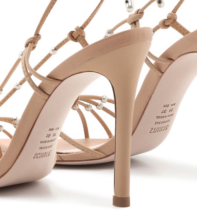 Sandália Strings Lace-Up Glam Honey Sandália Strings Lace-Up Glam Honey