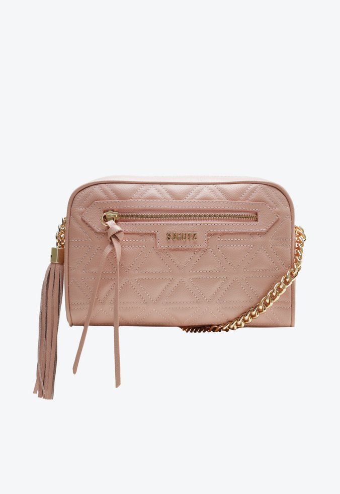 Bolsa Tiracolo Mirella Couro Rosa
