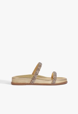 Papete Tiras Glam Schutz Dourada