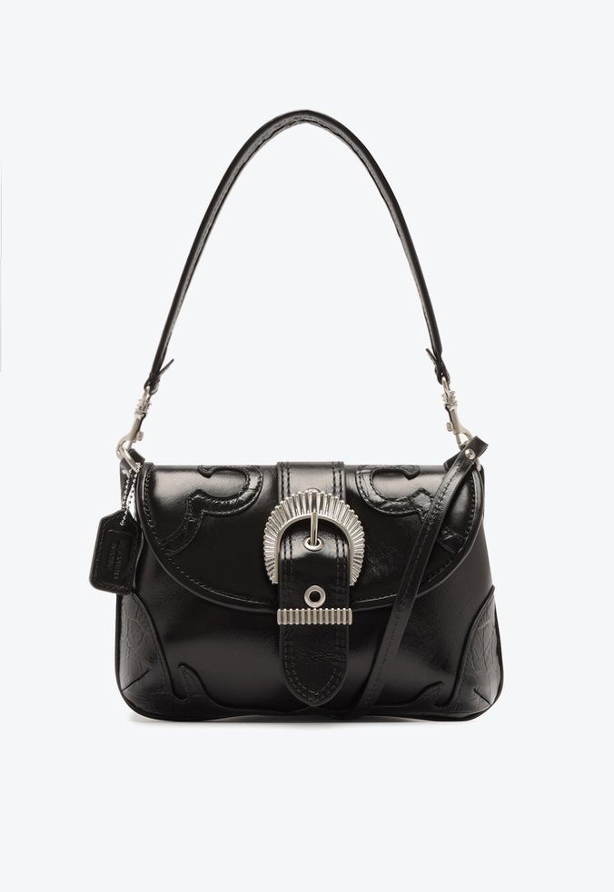 Bolsa Shoulder Texas Couro Preta