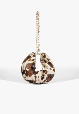 Bolsa Tiracolo Shoulder Lila Wild Média Couro Marrom