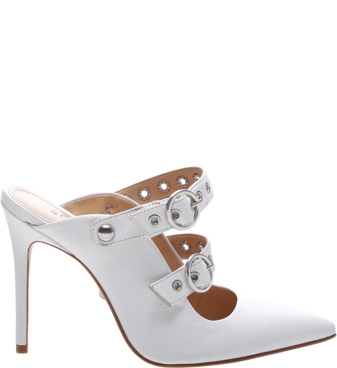New Quereda Strap Mule High Changeable White