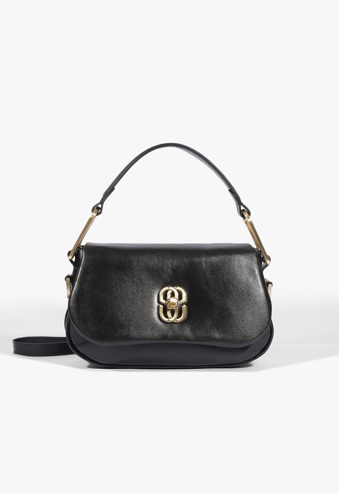 Bolsa Tiracolo Couro Preta