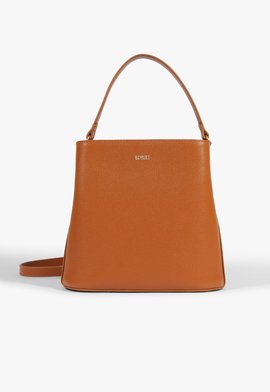 Bolsa Tiracolo Bucket Esther Média Couro Marrom