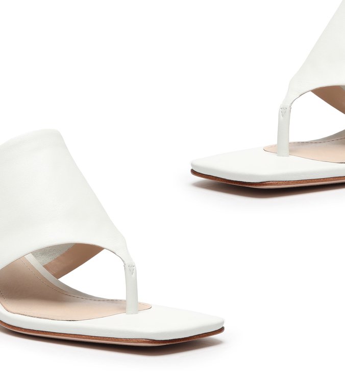 Mule Mid Heel New Minimal White Mule Mid Heel New Minimal White