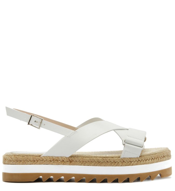 FLATFORM SPORTY SANDAL NATURAL WHITE FLATFORM SPORTY SANDAL NATURAL WHITE