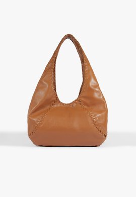 Bolsa Vena Hobo Couro Marrom