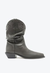 Bota Western Couro Cinza