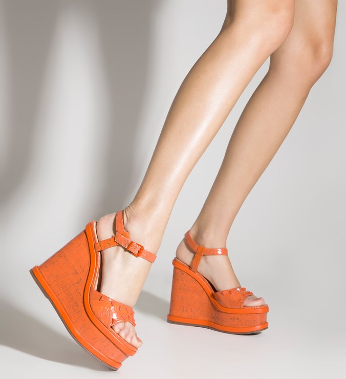 Plataforma Schutz Anabela Jacquard Colorido Original - NWB39 | Etiqueta  Única