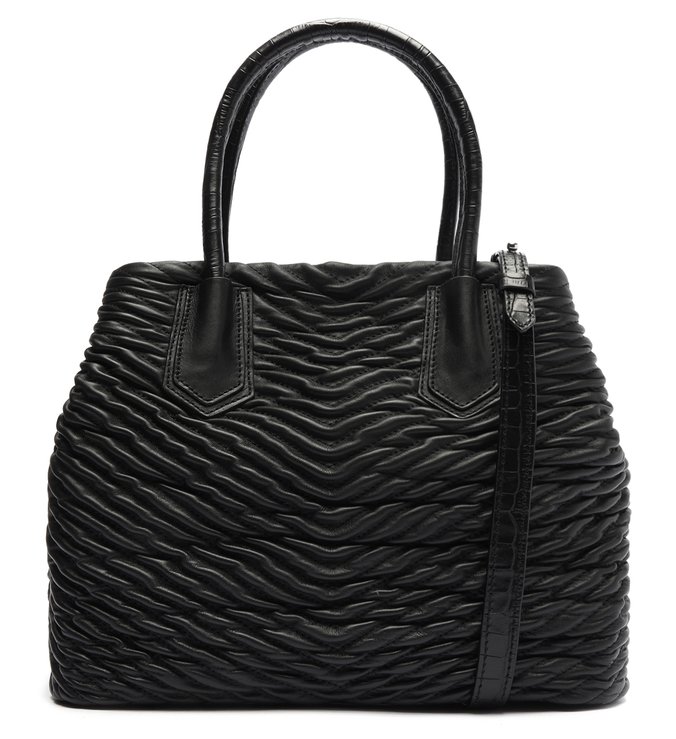Bolsa  Tote Noah Média Couro Preta
