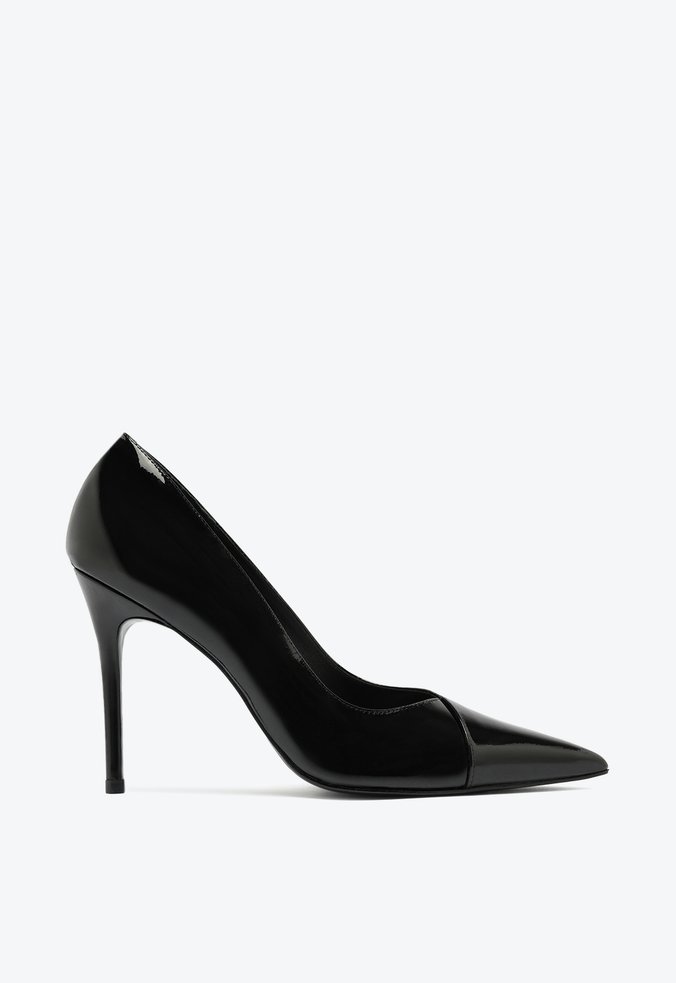 Sapato Scarpin Salto Alto Priscila Verniz Preto