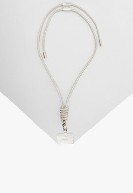 Cordão Celular Nancy Glam Cristais Prata